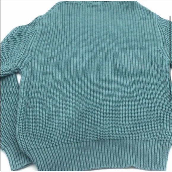 french connection blue turtle neck sweater - Picture 2 of 6